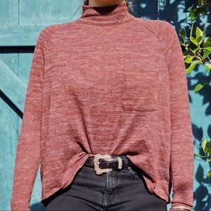 urban outfitters burgundy turtle neck